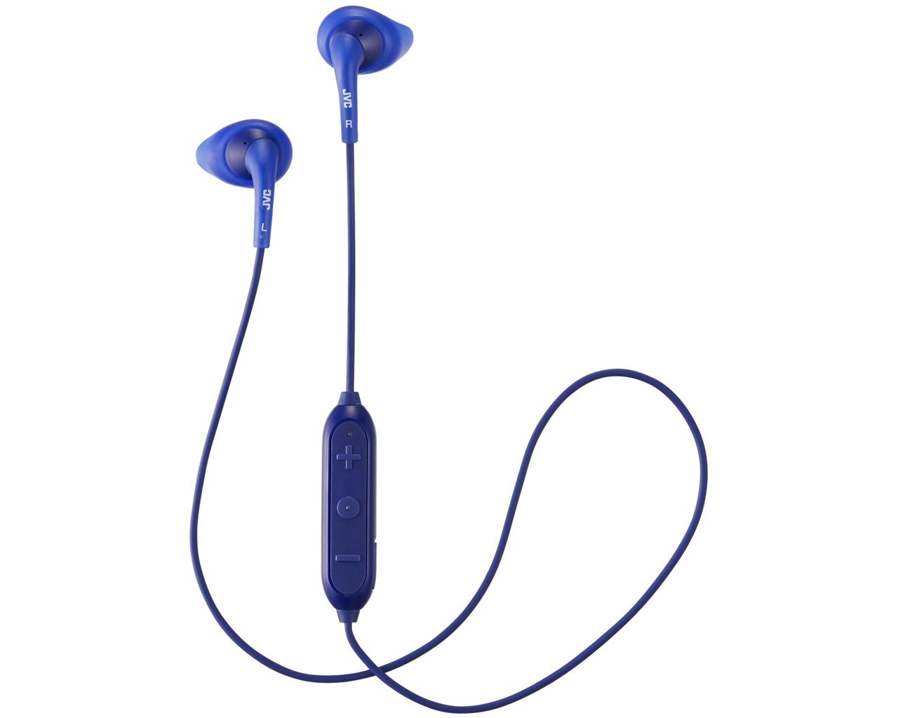 JVC Wireless In-Ear Headphone HA-EN10BTHeadphonesSweat proof "Gumy Sport" headphones ideal for sports (IPX2)Secure and comfortable fitting with "Nozzle fit earpiece"5 hours of wireless listening with built-in rechargeable battery3-button remote & mic for